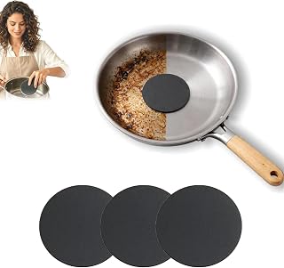 Steelis Sponge for Stainless Steel Pans,Steel Sponge for Stainless Steel Cookware for Heavy Duty Burnt-On Stain Removal, Leaves No Scratches Mirror Shine Restorer (3 PCS)