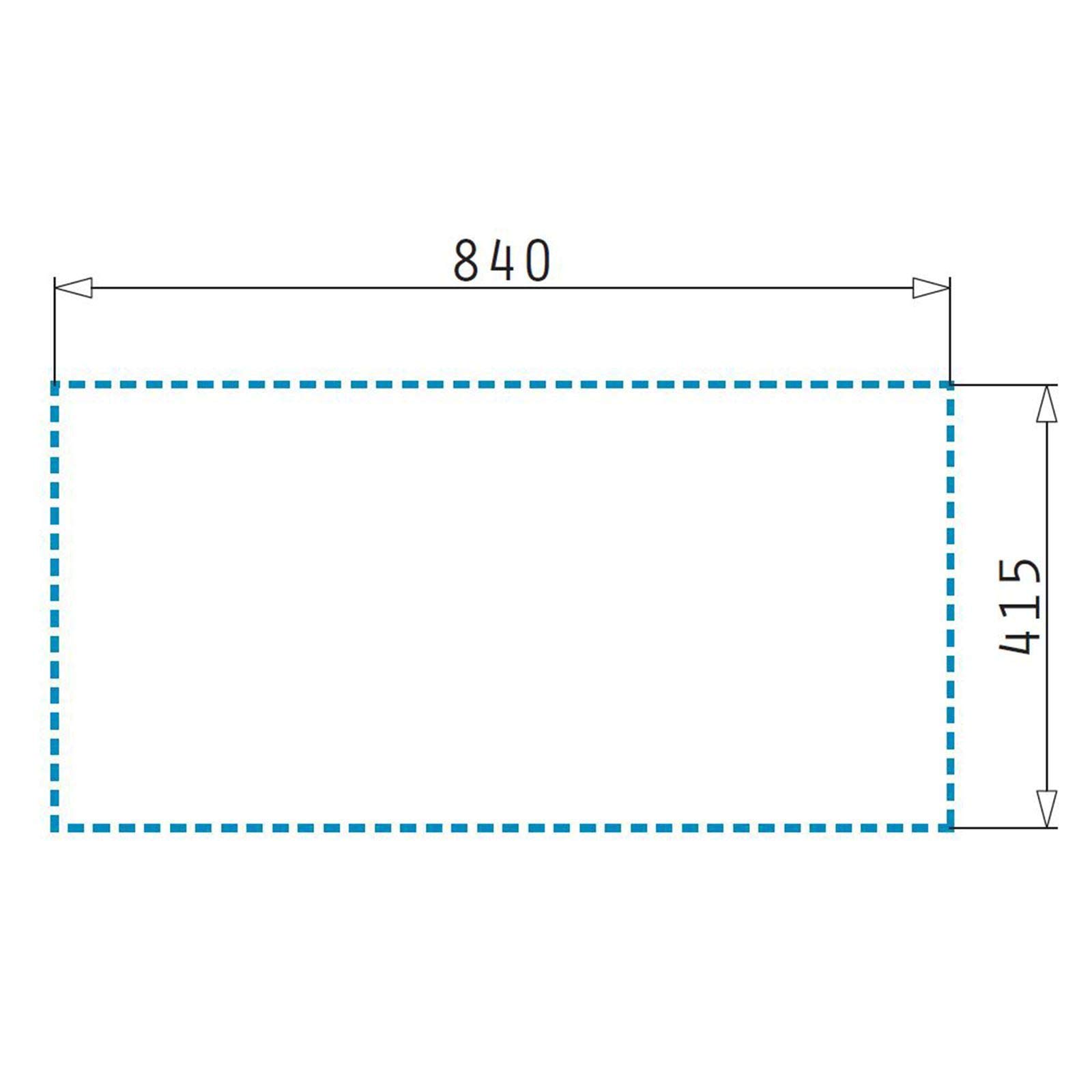 Pyramis medizinische Edelstahl-Einbauspüle 86x43,5 cm aus 1.4301 mit Ablauffläche & Einhebelmischer mit Arzthebel - Spüle ohne Überlauf für Arztpraxis, Labor & Behandlungsraum