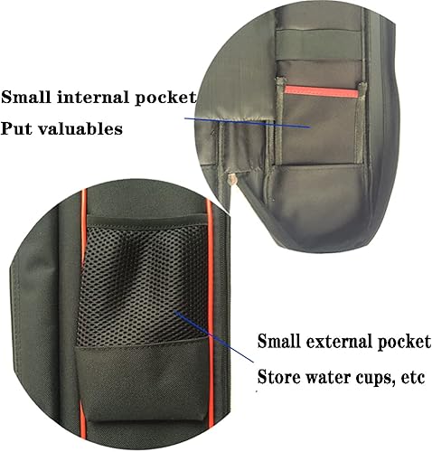 Miniatura 5 de GOONSDS Taichi - Bolsa de transporte de espada de doble capa, estuche de transporte de espada para artes marciales, bolsa de hombro de espada (doble