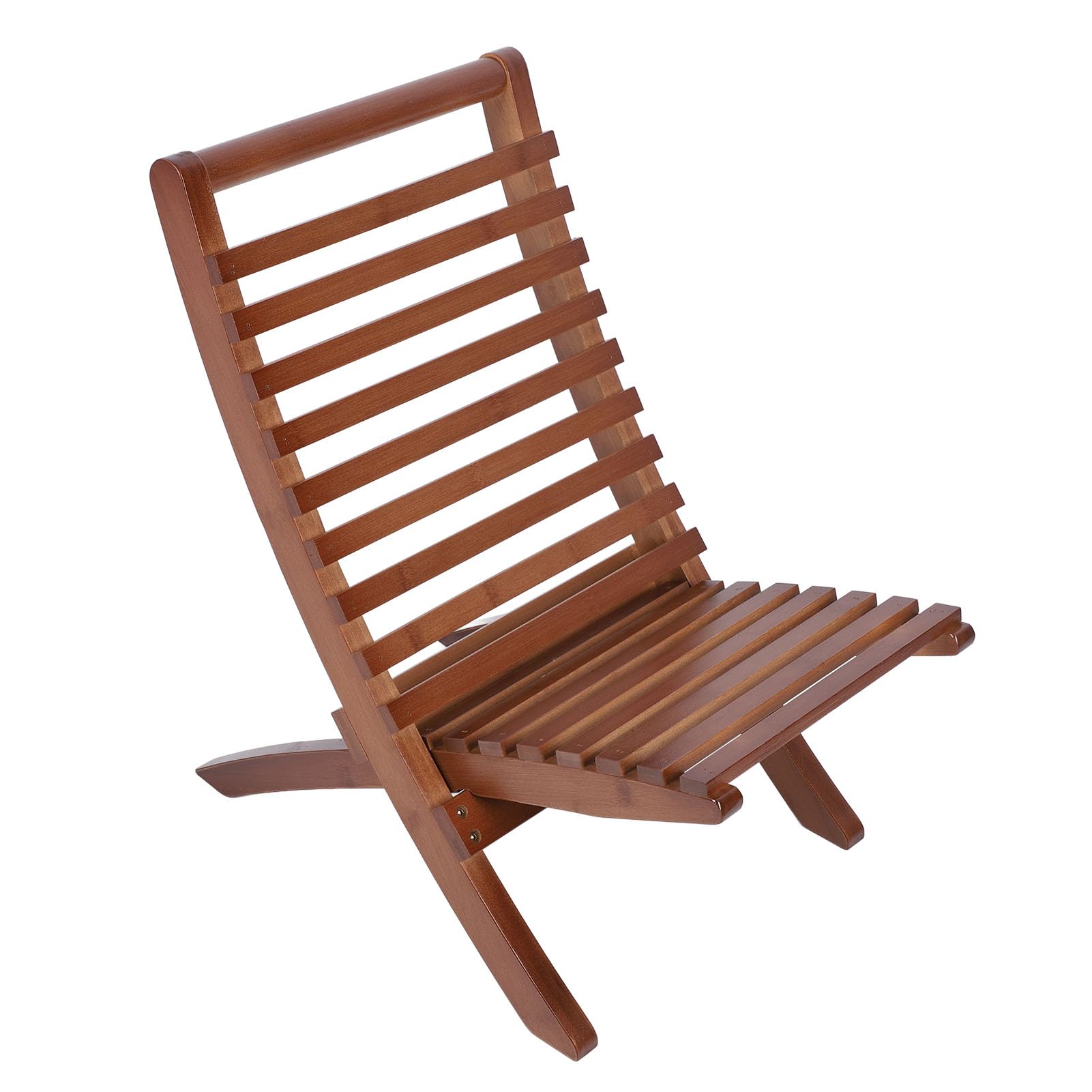 Chaise pliante en bois dossier haut ergonomique chaise longue de camping jardin
