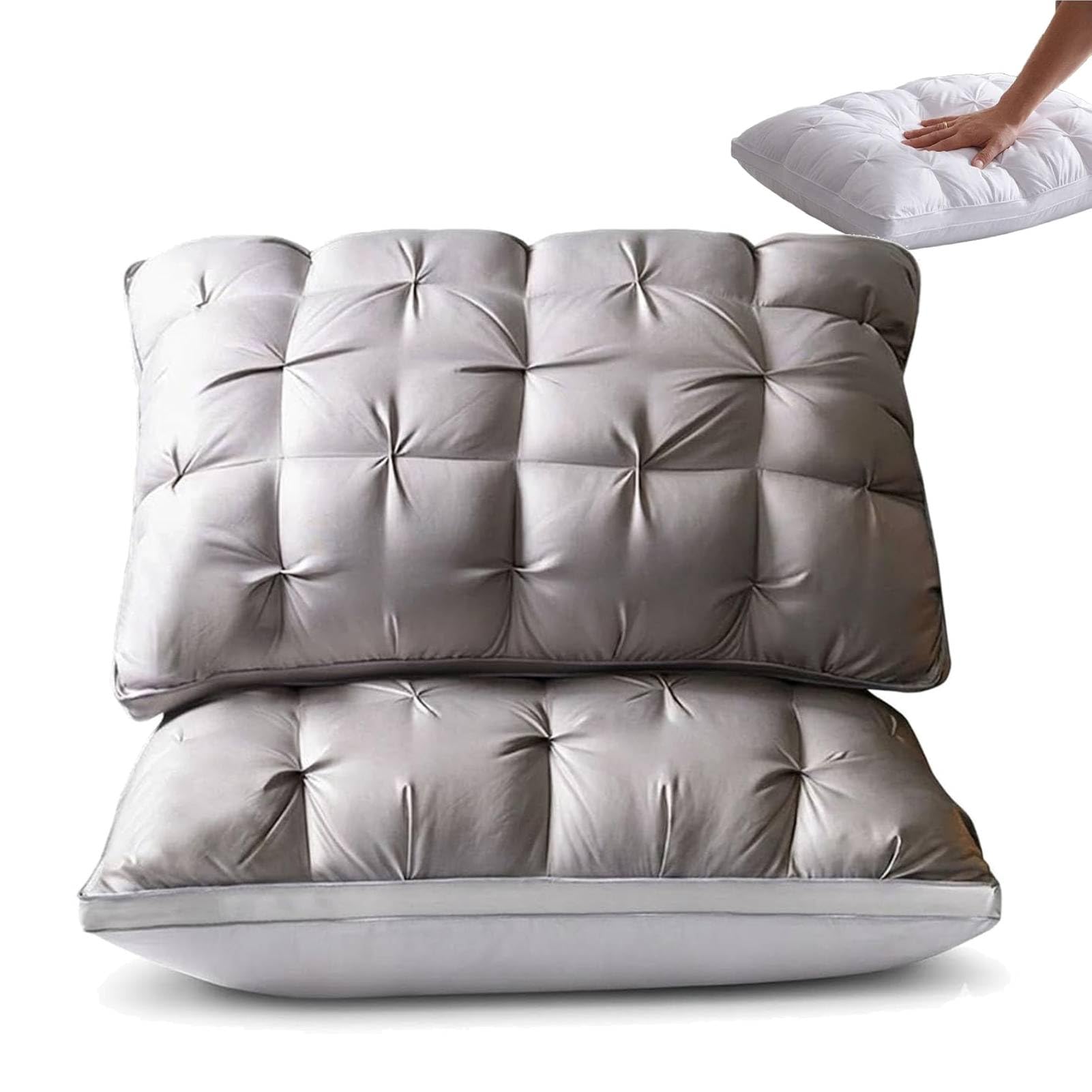 Oreiller en duvet doux adapté à toutes les positions de sommeil