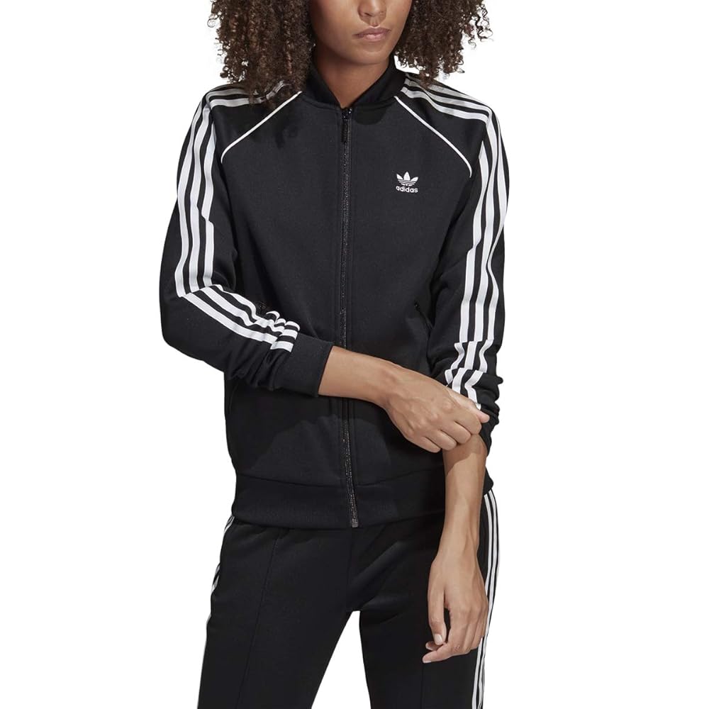 adidas Originals Women's SST Track Top, Black, M/M : Amazon