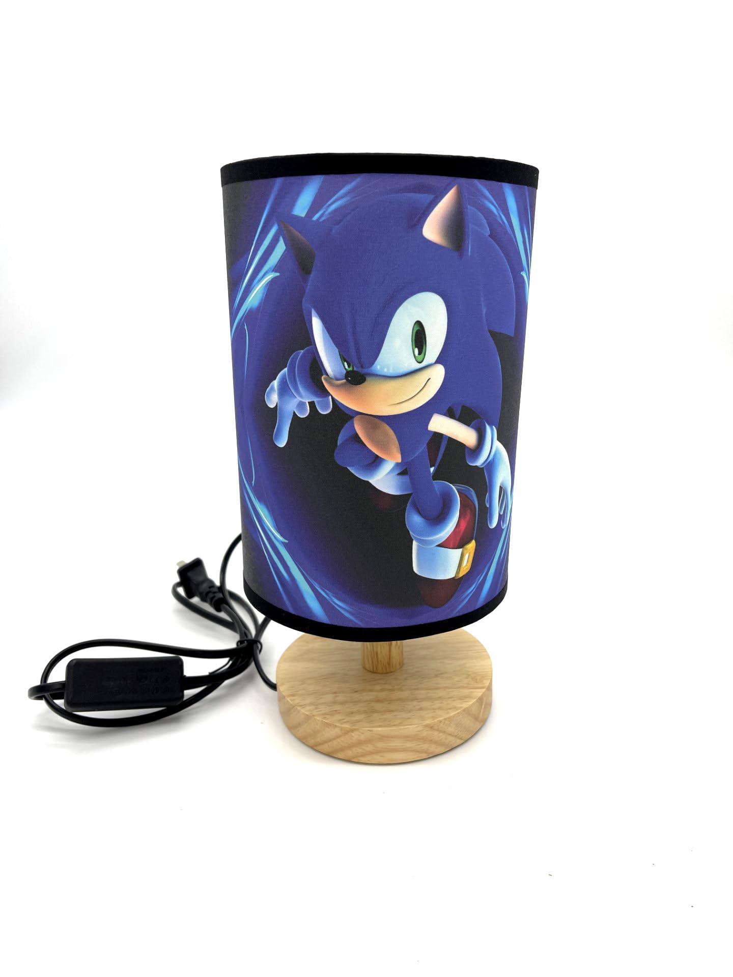 Super Sonic Table Lamp Bedside Night Light Wood Base | Room Decoration, Great Gift Ideas