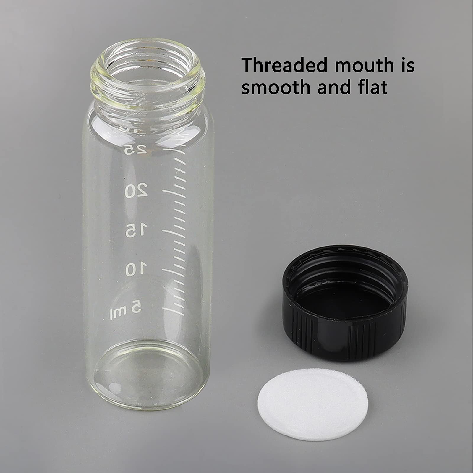 9x Sterile Glasfläschchen 30 Ml Mit Schraubverschluss, Auslaufsicher, Mit Skala – Ideal Für Proben & Flüssigkeiten