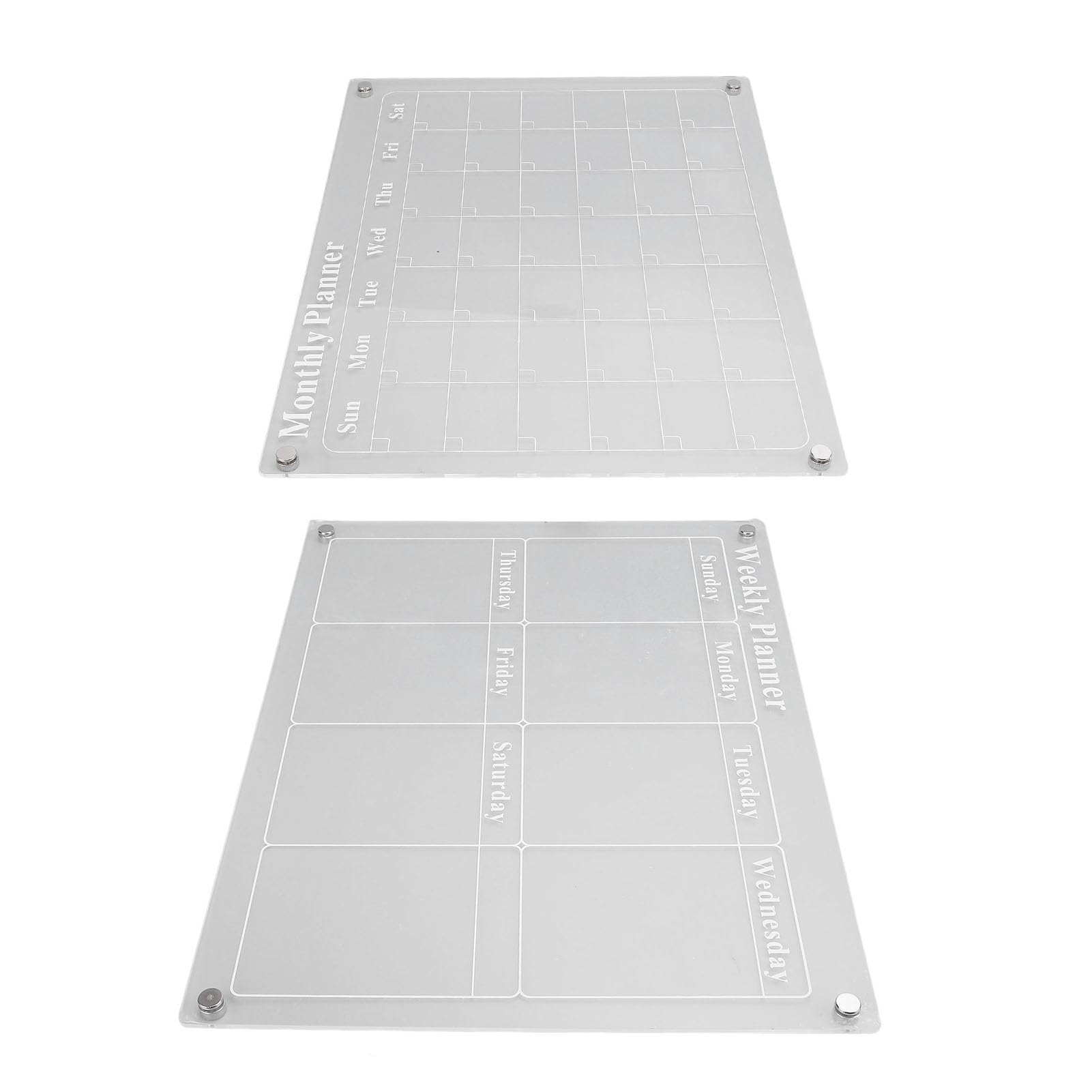 Monthly Weekly Planning Board Clear Acrylic Dry Erase Board