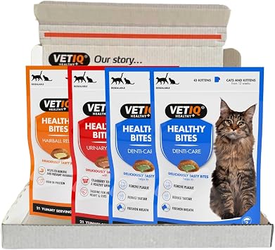 VETIQ Healthy Bites Cat Variety Treats for Cats & Kittens 84 Servings