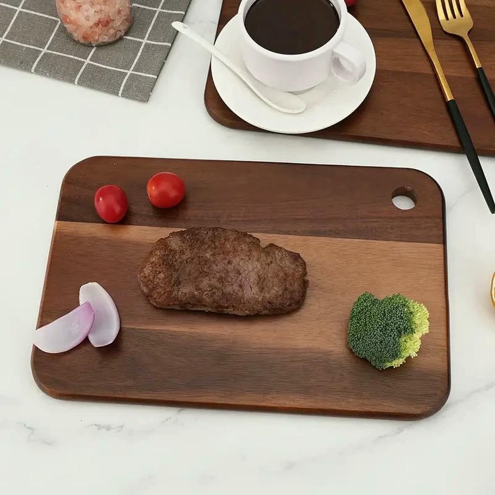 JJDFW - Tabla de cortar de madera de gran tamaño para cortar carne, verduras, frutas y queso
