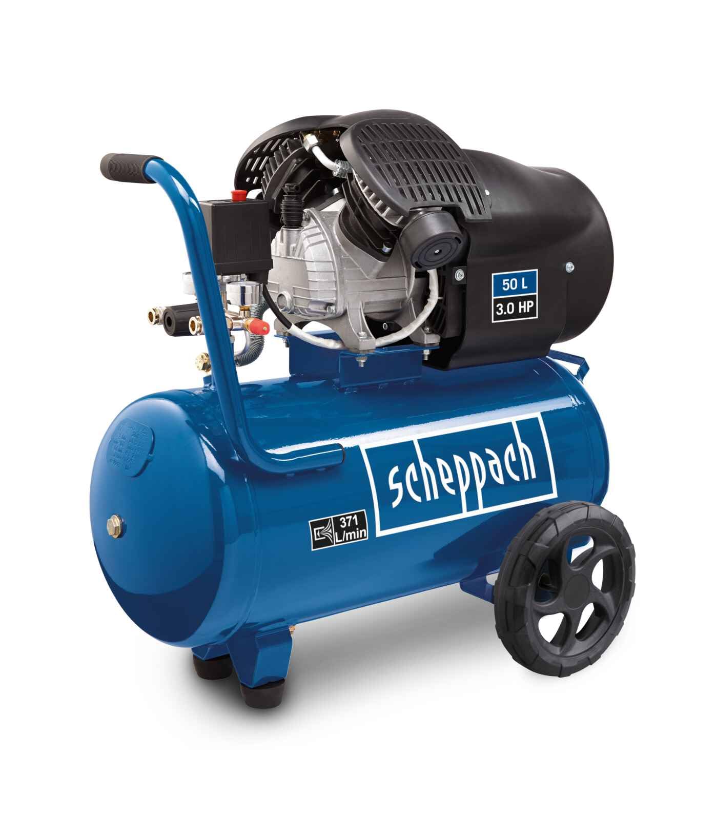 Scheppach HC52DC 50L Double Cylinder Air Compressor