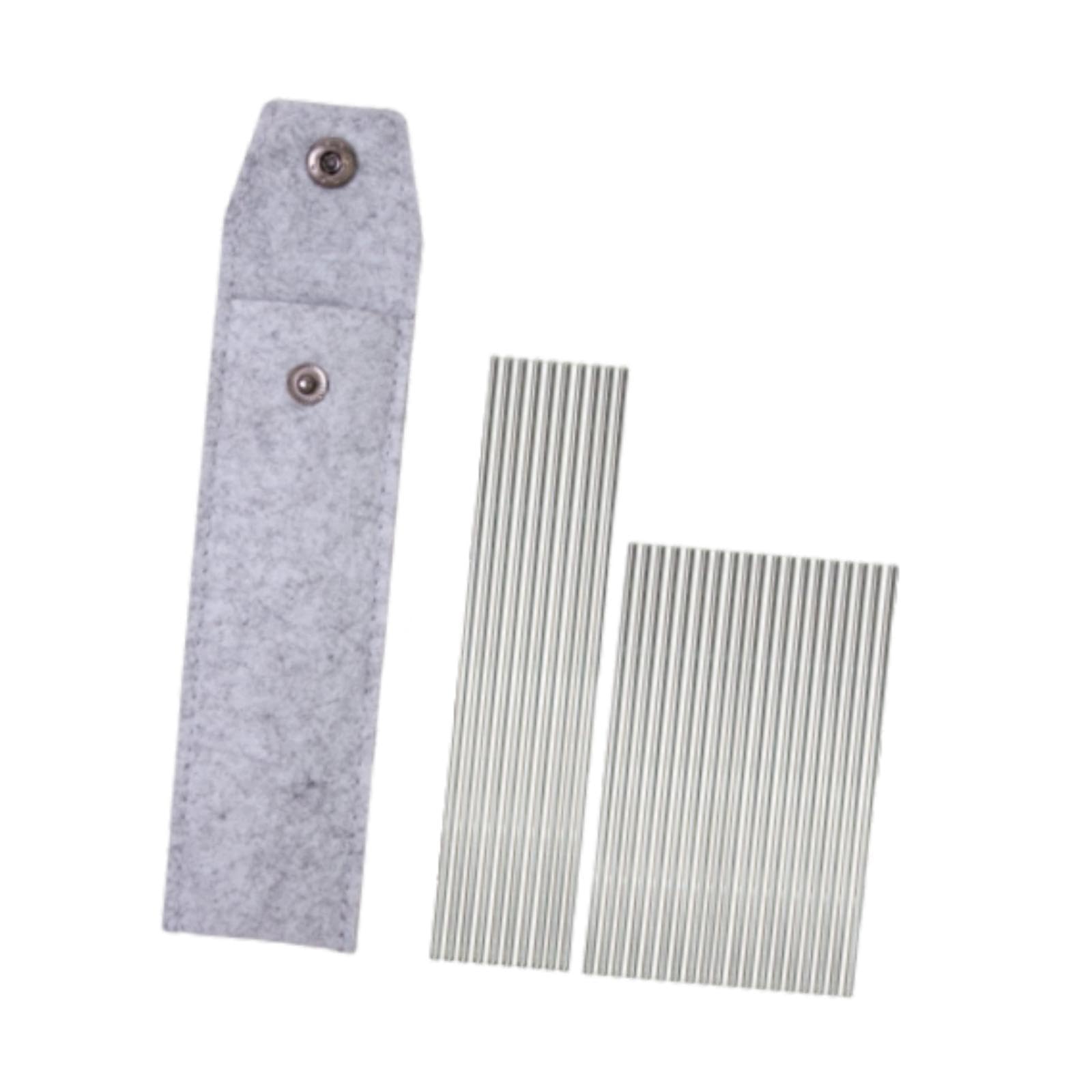 ZOOMELLA Stainless Steel Rod Pins for Crochet Blocking Board Sturdy with Travel Pouch-image-8