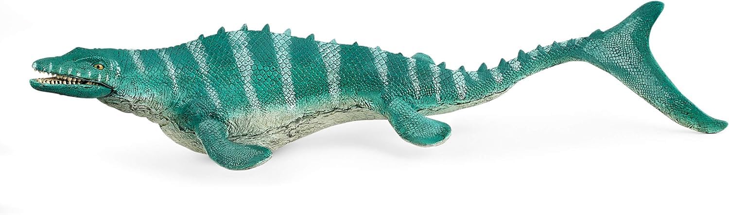 SCHLEICH Dinosaurs | Mosasaurus 15026 | detailgetreuer Dino mit beweglichem Kiefer | hochwertige Figur zum Sammeln | Geschenk für Mädchen & Jungen | Dinosaurier Spielzeug ab 3 Jahre | 32 x 12 x 7 cm