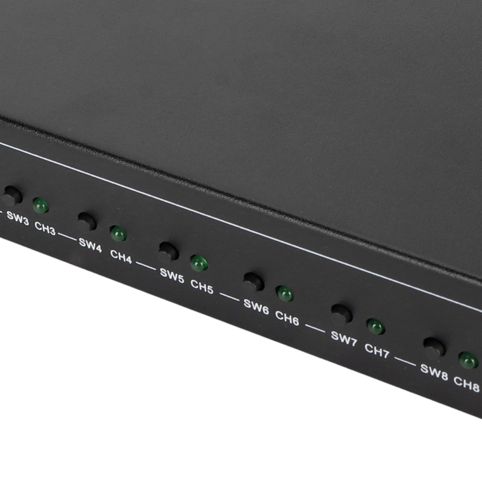 ASHATA Splitter Ottico Digitale FT18 1 in 8 Uscite, Splitter Audio in Fibra Ottica Toslink SPDIF per Lettore CD, Lettore DVD, Ricevitore, Supporto LPCM2.0 (Spina europea)