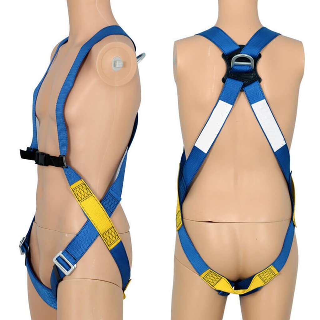 SwaYve Arnés de Seguridad para Protección Contra Caídas, Kit de Arnés de Seguridad Ajustable de 3 Puntos, Cinturón de Seguridad para Trabajos Aéreos