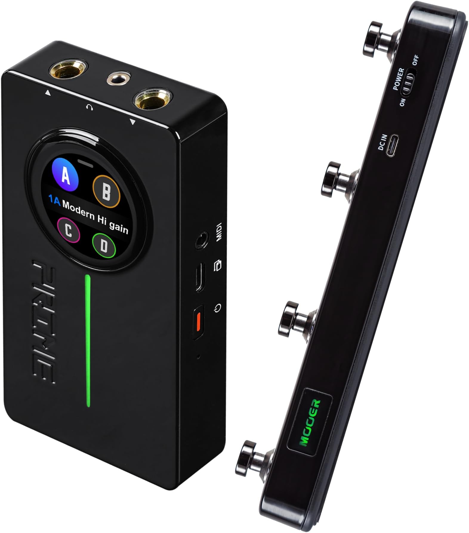 Prime P2 Guitar Headphone Amp Intelligent Portable Battery Powered Multi Effects Adjustable Effects Chain Wireless Controller