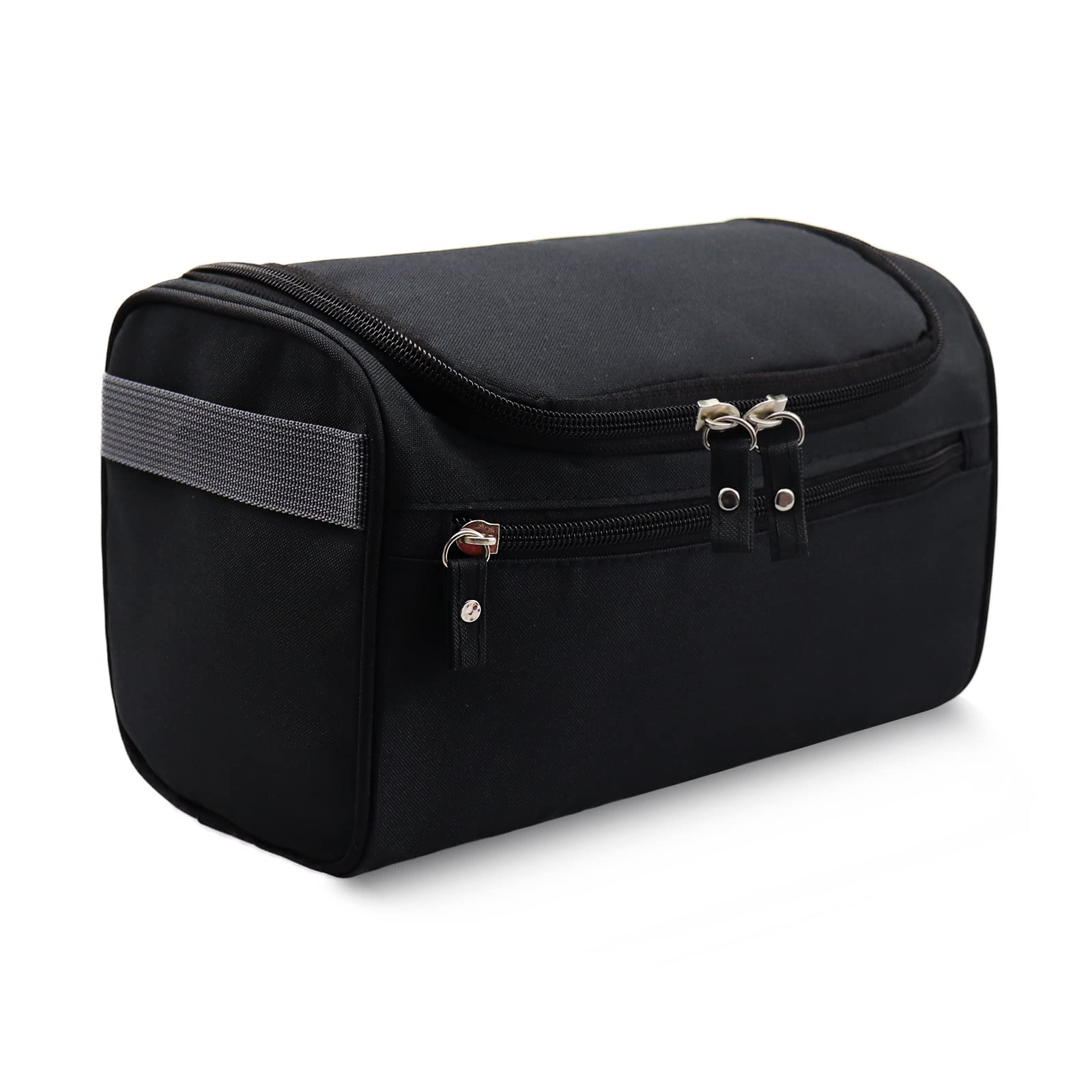 GrantopHanging Travel Wash Toiletry Bag,Black Waterproof Shaving Shower Wash Gym Bag for Men, Portable Cosmetic Makeup Organizer Toiletries Bag for Women (Style01)