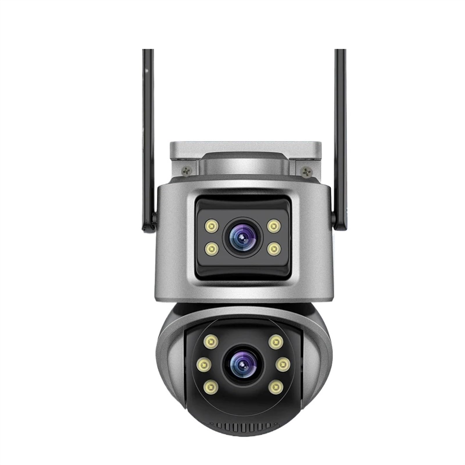 Kamera Dzwonkowa, 4K 8MP HD kamera PTZ zewnętrzna 6MP podwójny obiektyw podwójny ekran AI automatyczne śledzenie kamera IP CCTV nadzór audio-wideo(3K 6MP add 64G)