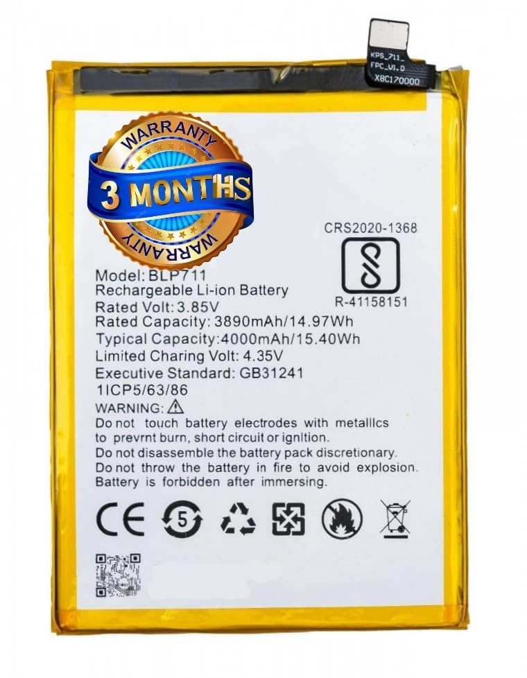 Image of Original BLP711 Mobile Replacement Part for Oppo A1K Replacement Part (with 3 Months Warranty by Naru)