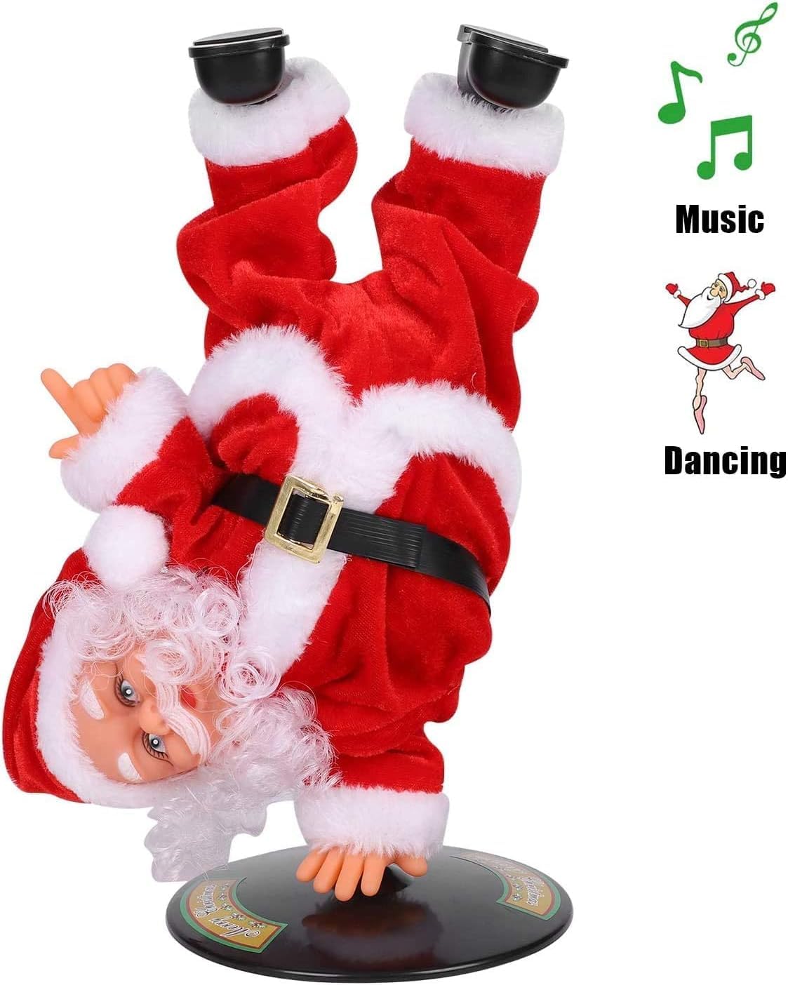 Amazon | サンタクロース 回転 踊る 人形サンタさん 音楽付き 電動人形