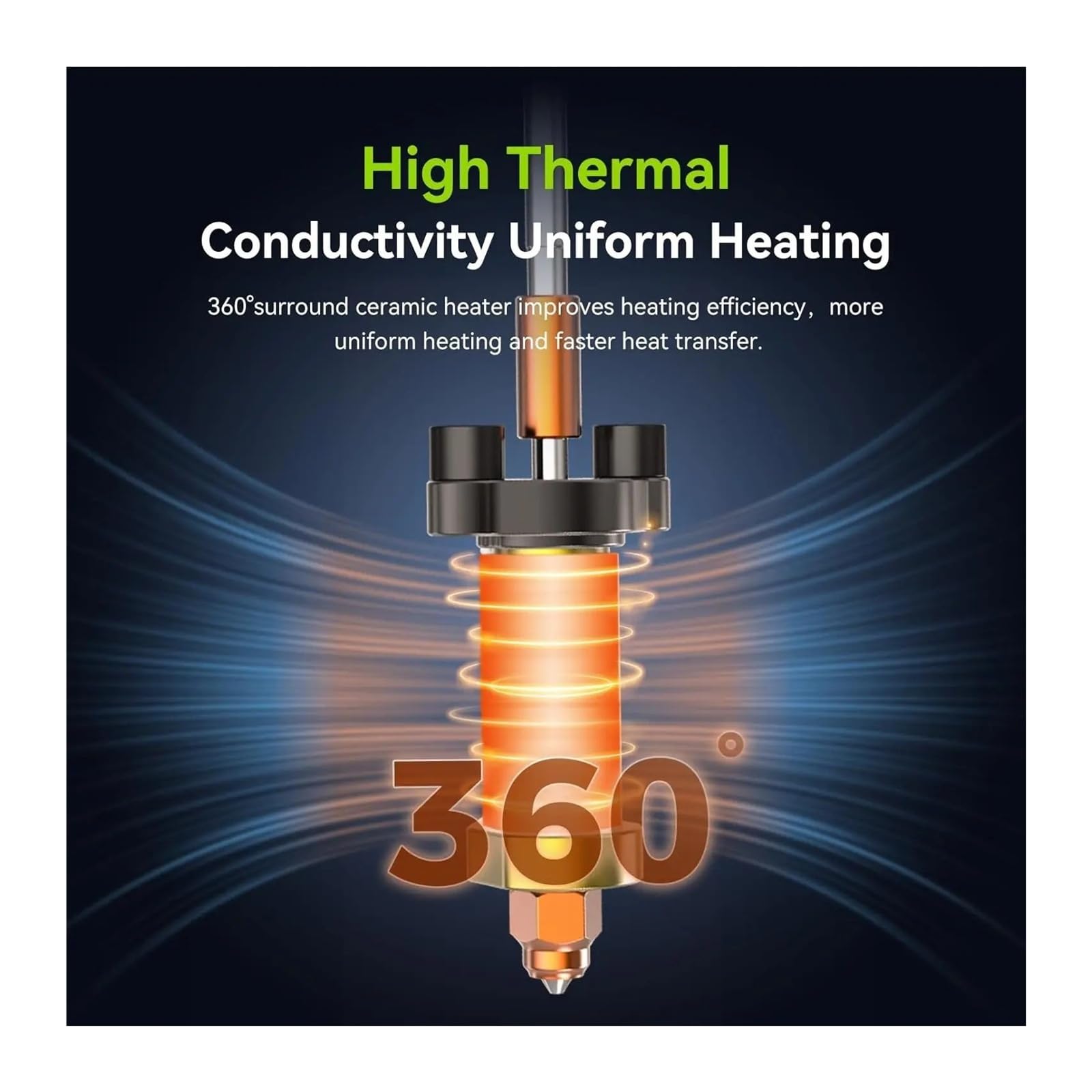 Kompatibel mit Creality, Keramik-Heizset 350 °C for K2 Plus