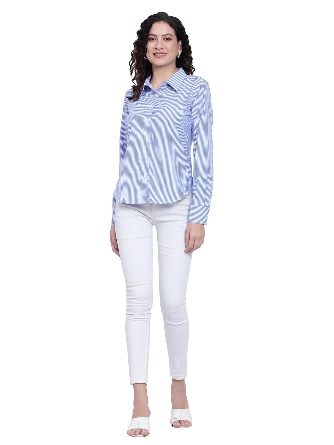 NKSA FASHION Women’s Polycotton Full Sleeve Regular Fit Shirt – Formal & Casual Wear NKSA FASHION Women’s Polycotton Full Sleeve Regular Fit Shirt – Formal & Casual Wear