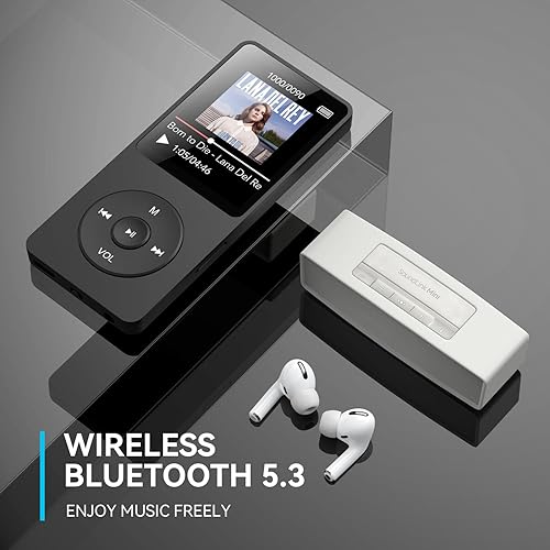 Miniatura 10 de AGPTEK A02X Reproductor MP3 de 32 GB con Bluetooth 5.3, pantalla de 1.8 pulgadas, reproductor de música portátil con altavoz, radio FM, grabadora de