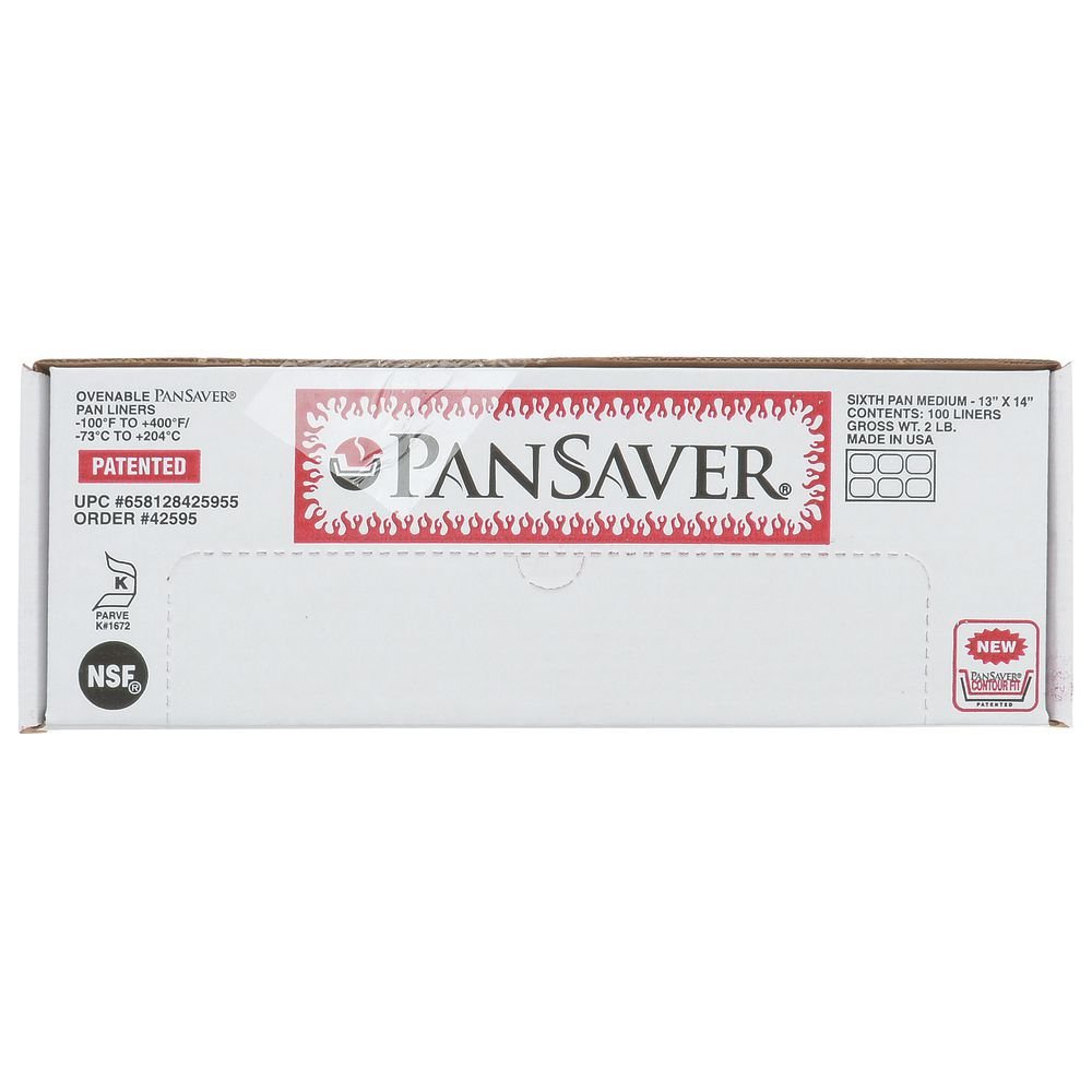 PanSaver Monolyn 1/6 Size Steam Table Pan Liner Clear Plastic - 6"D 100 Per Case by HUBERT – 6x6 inches, Plastic, Clear, Pack of 100, Model 658128425955