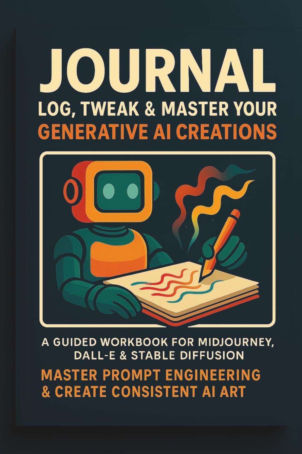 Journal: Log, Tweak & Master Your Generative AI Creations: A Guided Workbook for Midjourney, DALL-E & Stable Diffusion | Master Prompt Engineering & Create Consistent AI Art