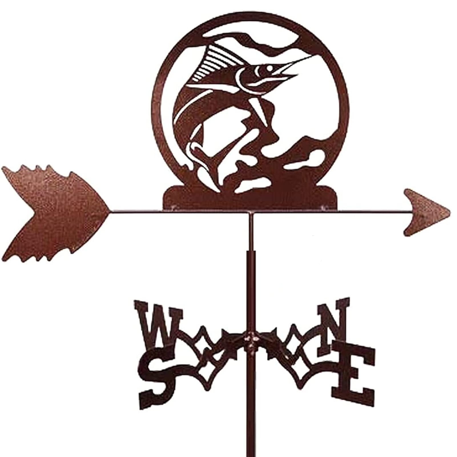 TAXXII Weathervanes for Roofs Marlin Weather Vane Wind Direction Indicator with Anti-Rust Coating Garden Farm Decor Farmhouse Decorative Yard Indicating Indicator,Style
