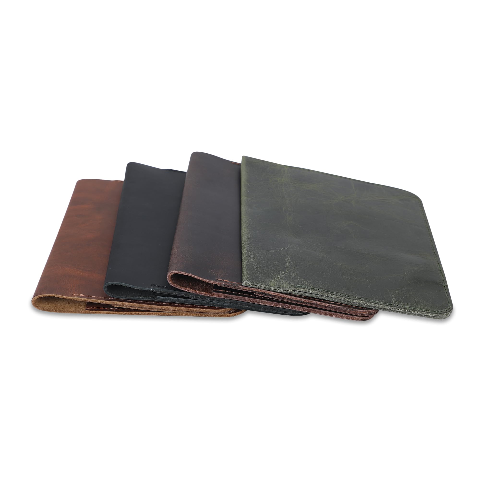 Funda de diario de cuero de 5.75 x 8.25 pulgadas, tamaño A5 mediana recargable, cuaderno de viaje encuadernado en cuero hecho a mano para escritores y viajeros, funda de cuero vintage,