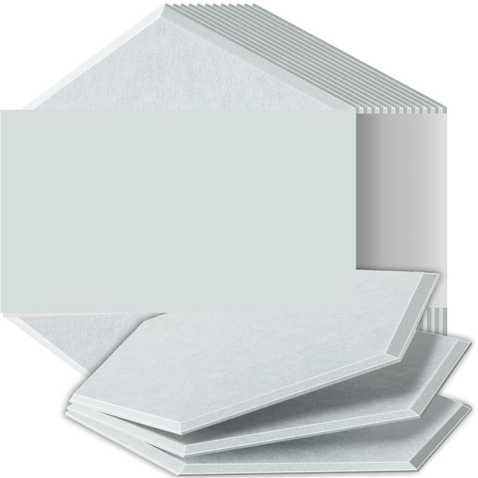 Paneles Acústicos Hexagonales Paneles insonorizados de alta densidad resistentes al fuego que absorben el ruido y eliminan los ecos Para el estudio(33 Snow White,12 Pcs,0.9cm Medium Density)