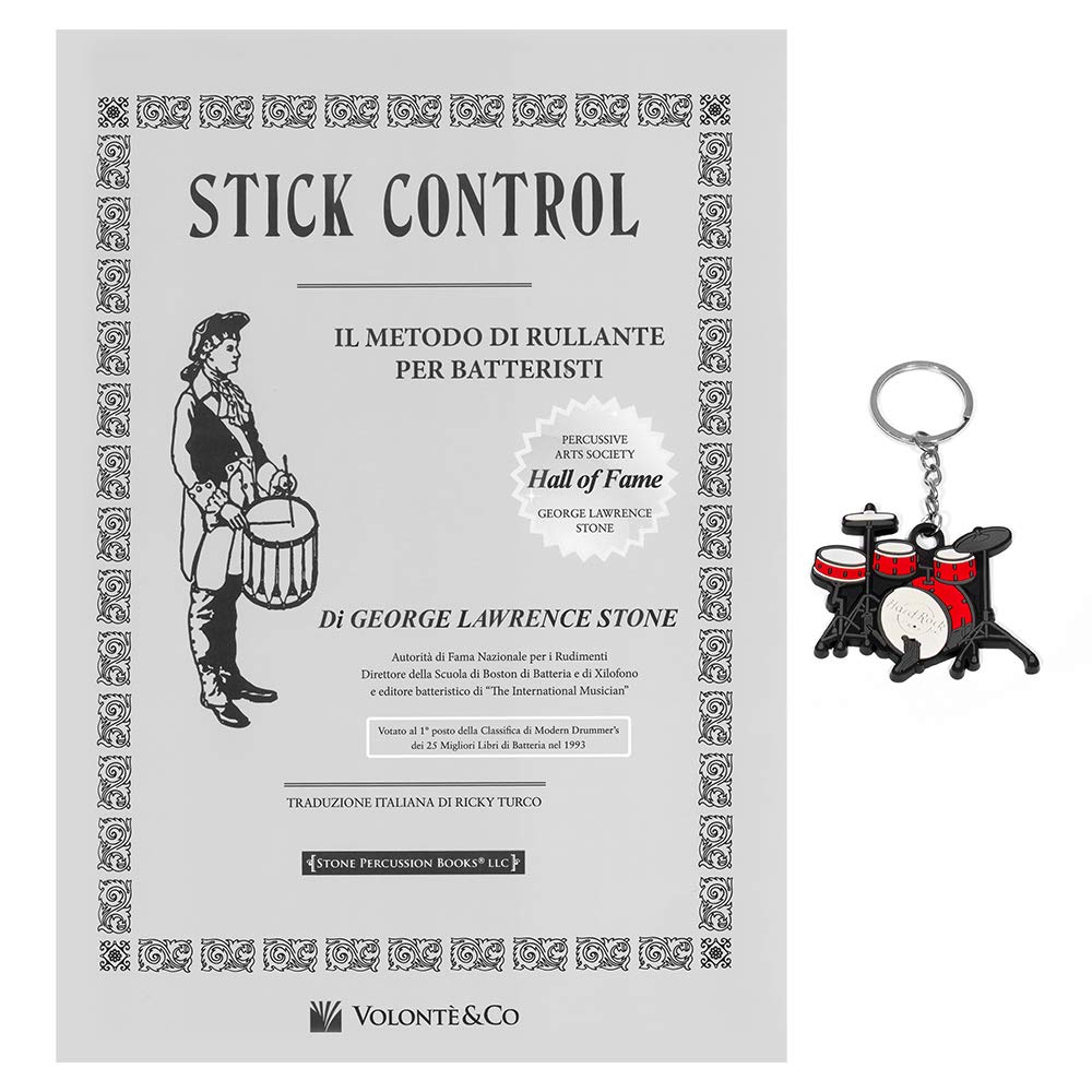 Stick control - Il metodo di rullante dei batteristi | Portachiavi Gifft ® Batterista in Omaggio