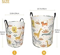 Vista 19 de Butterfly Laundry Hamper Large Collapsible Laundry Baskets with Handles Easy Carry Round Storage Basket Dirty Clothes Hamper Blanket Basket for