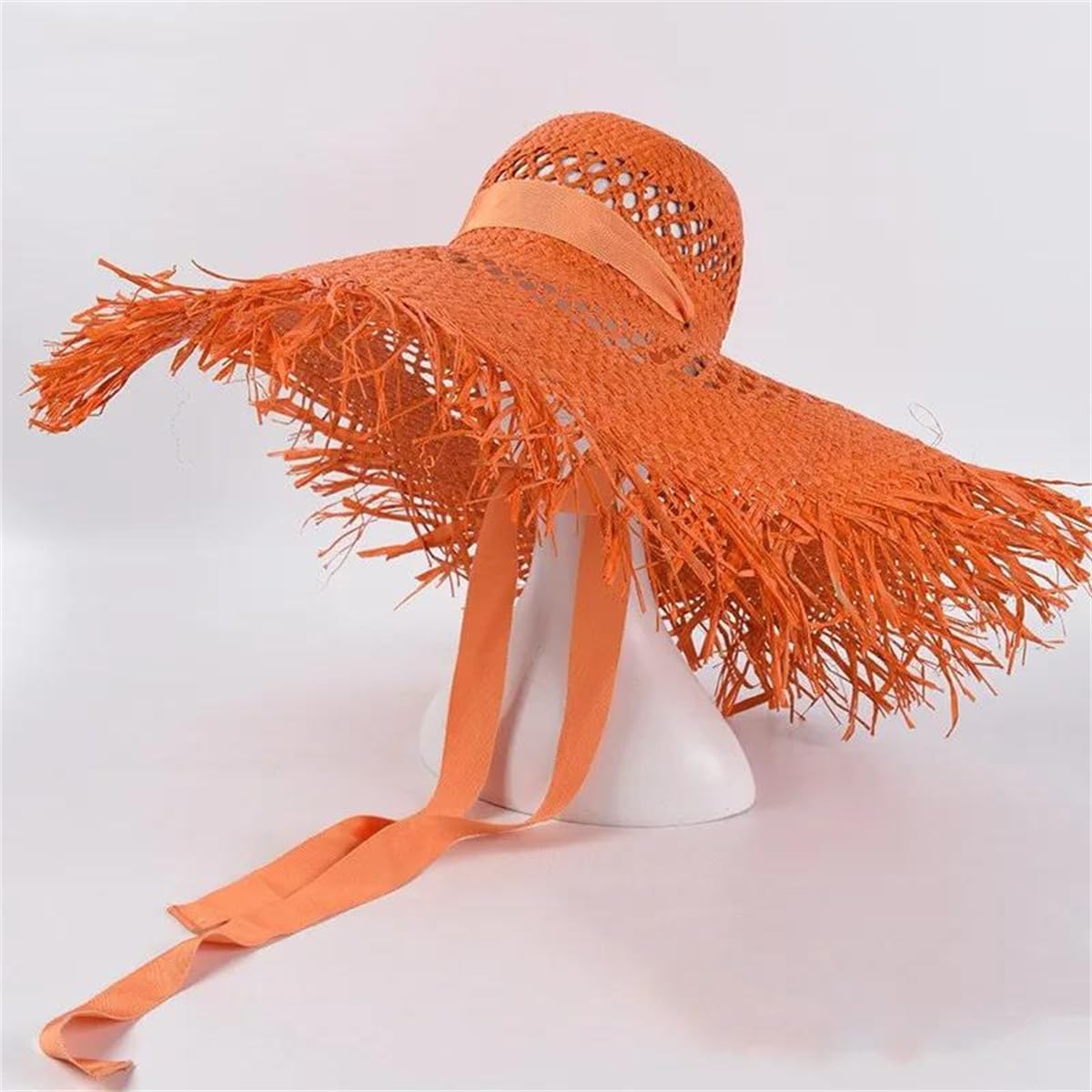 Sombrero De Paja De Verano para Mujer con Aleros Grandes para Playa, Vacaciones, Foto, Protector Solar, Estilo Europeo, Plegable