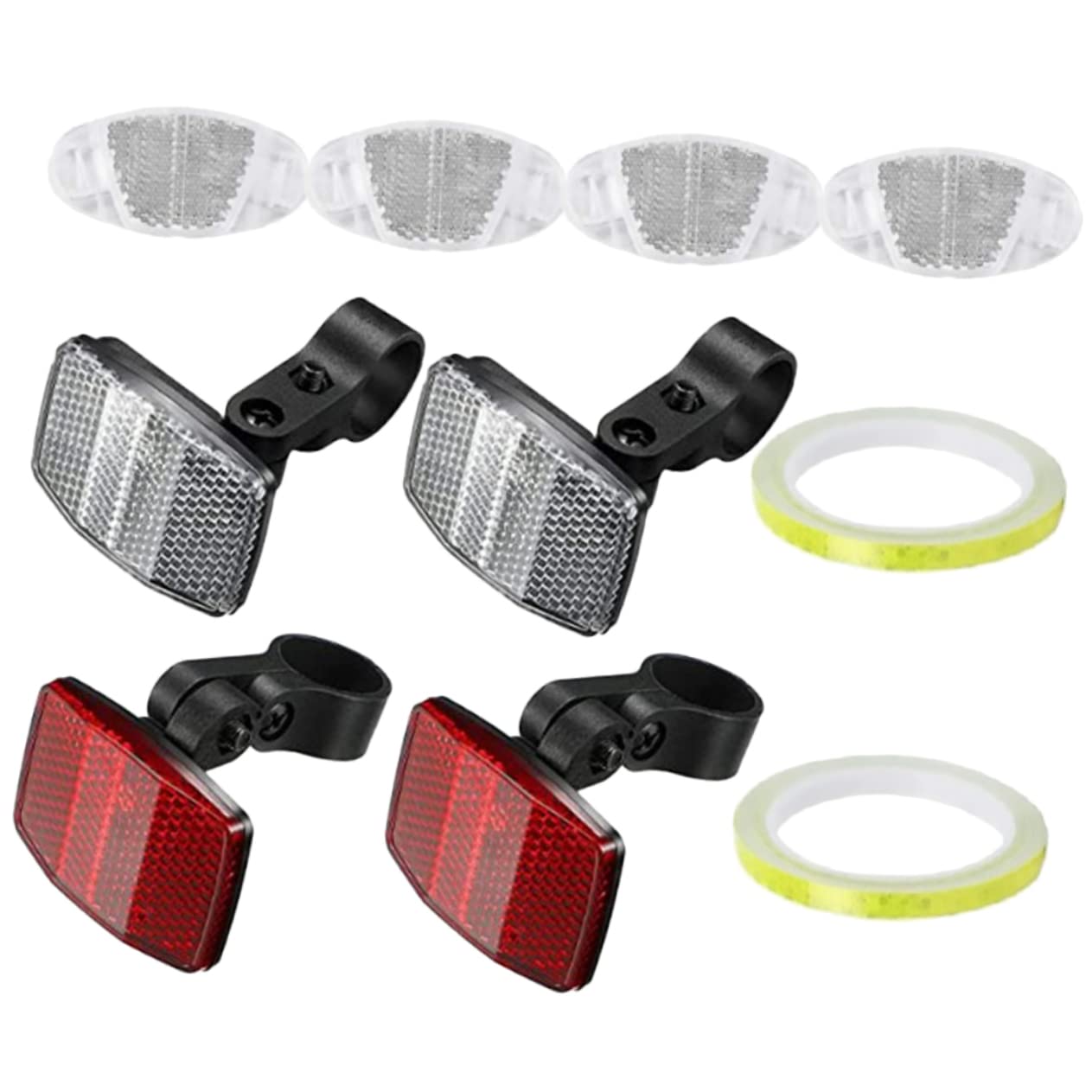 WHAMVOX Professional Bike Reflectors Front Rear Bike Wheel Lights Reflective Cycling Accessories Random Color