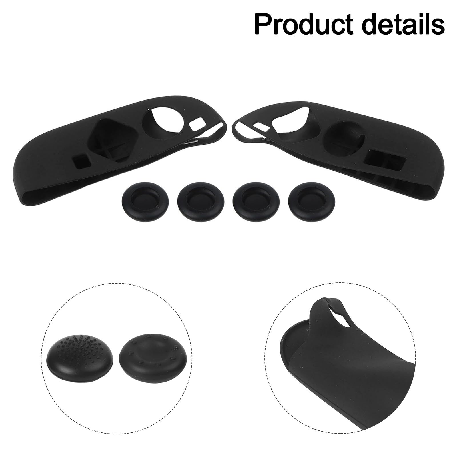 Interruttore joystick in silicone 2 controller, impugnature antiscivolo per pollice con design ergonomico, impugnatura migliorata texture antiscivolo e confezione da 2