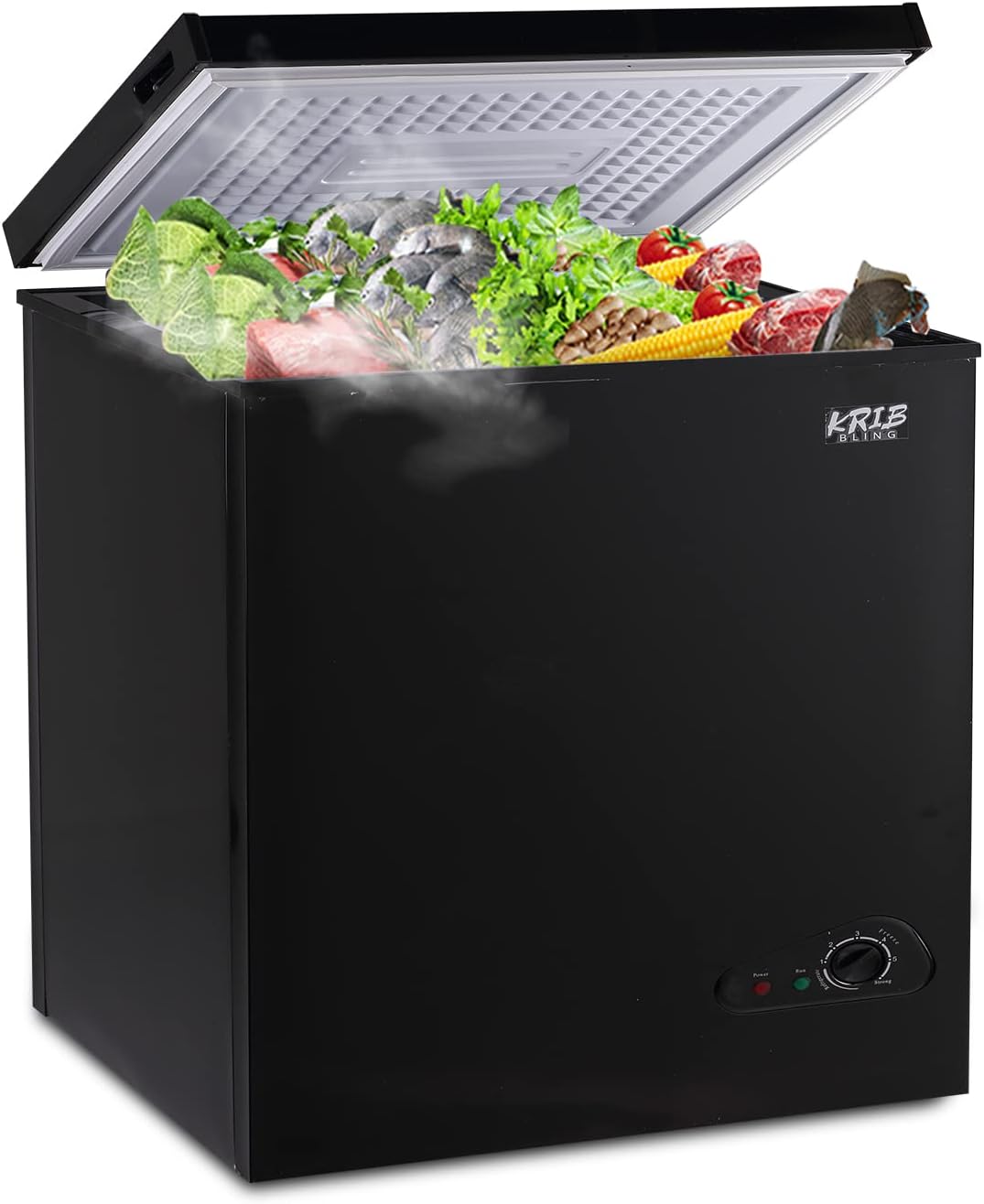 Chest Freezer Krib Bling Adjustable Thermostat Compact