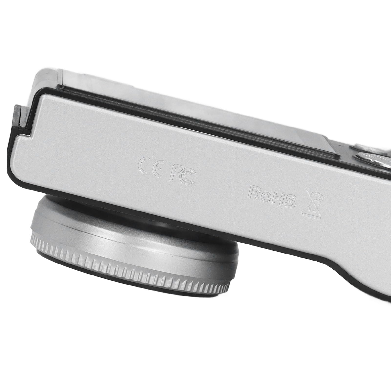 Elprico Cámara digital retro de 48 MP 1080P, zoom 16x fija, compacta para viajes (negro)
