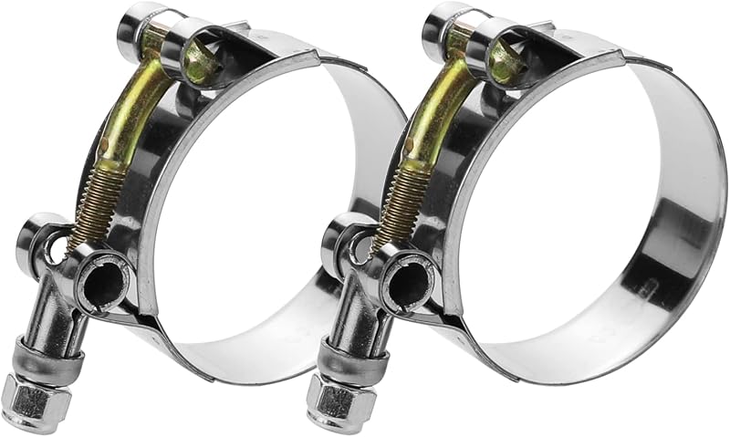 Abraçadeira T-Bolt para Mangueira de Turbo WYSIWYKA em Aço Inoxidável 304, 77–85 mm – Pacote com 2