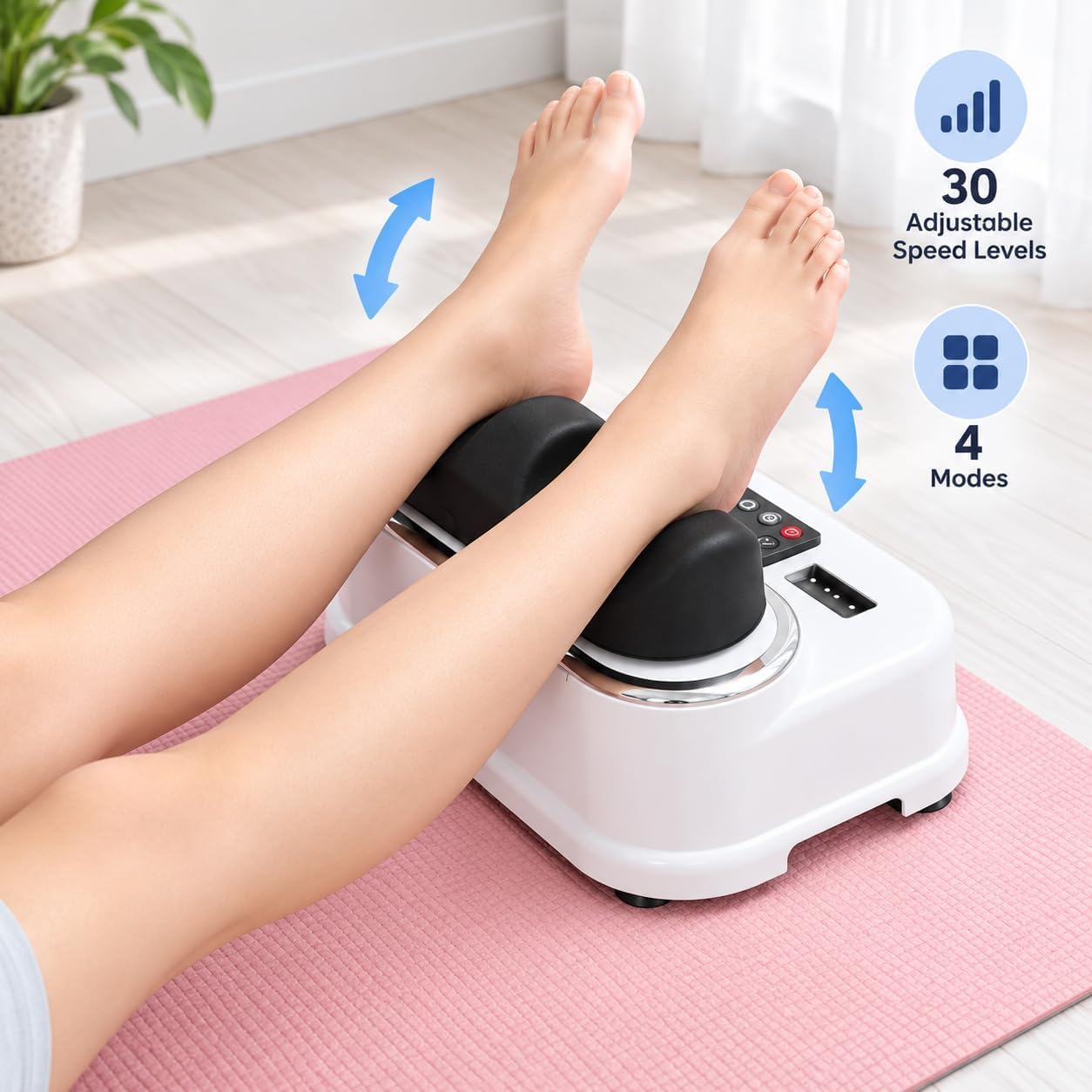 Esercitatore passivo per gambe, 30 velocità, con telecomando