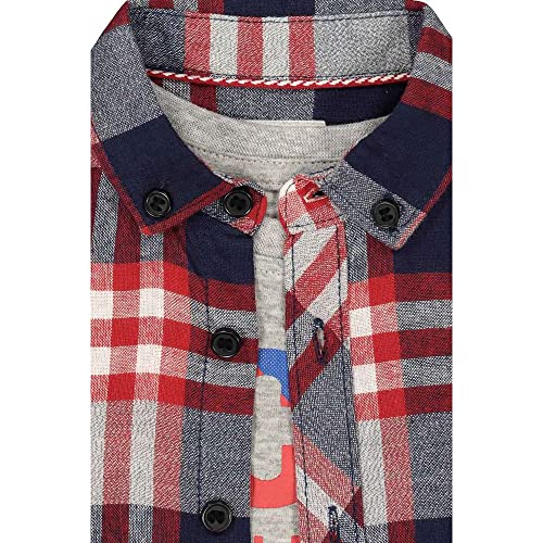 Image of Mothercare Printed Cotton Infant Boys Shirt (S21VD458-P)