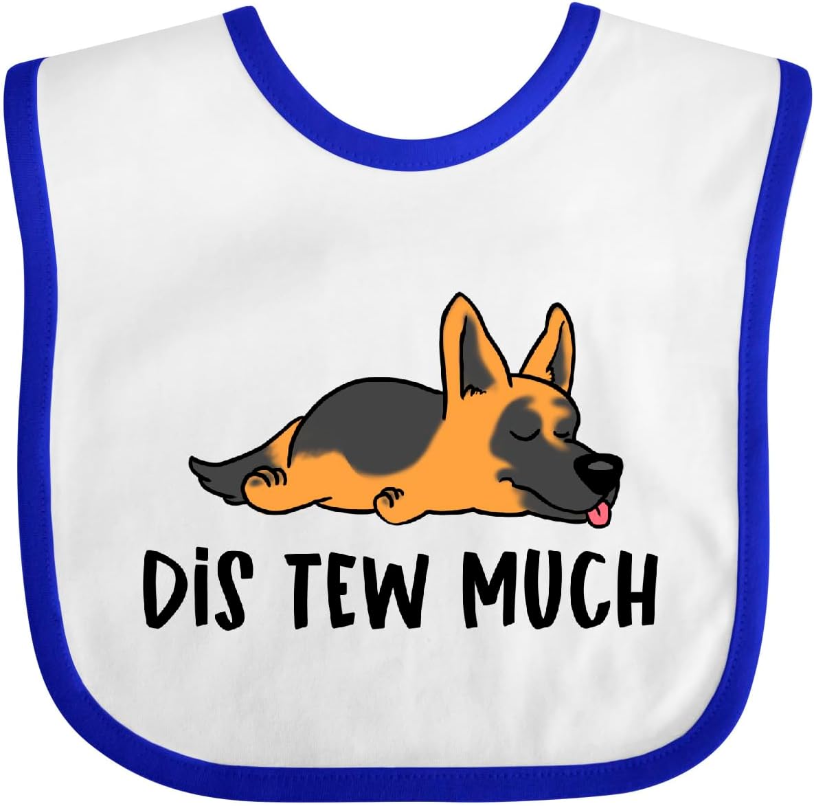 inktastic Napping Dis Tew Much German Shepherd Baby Bib