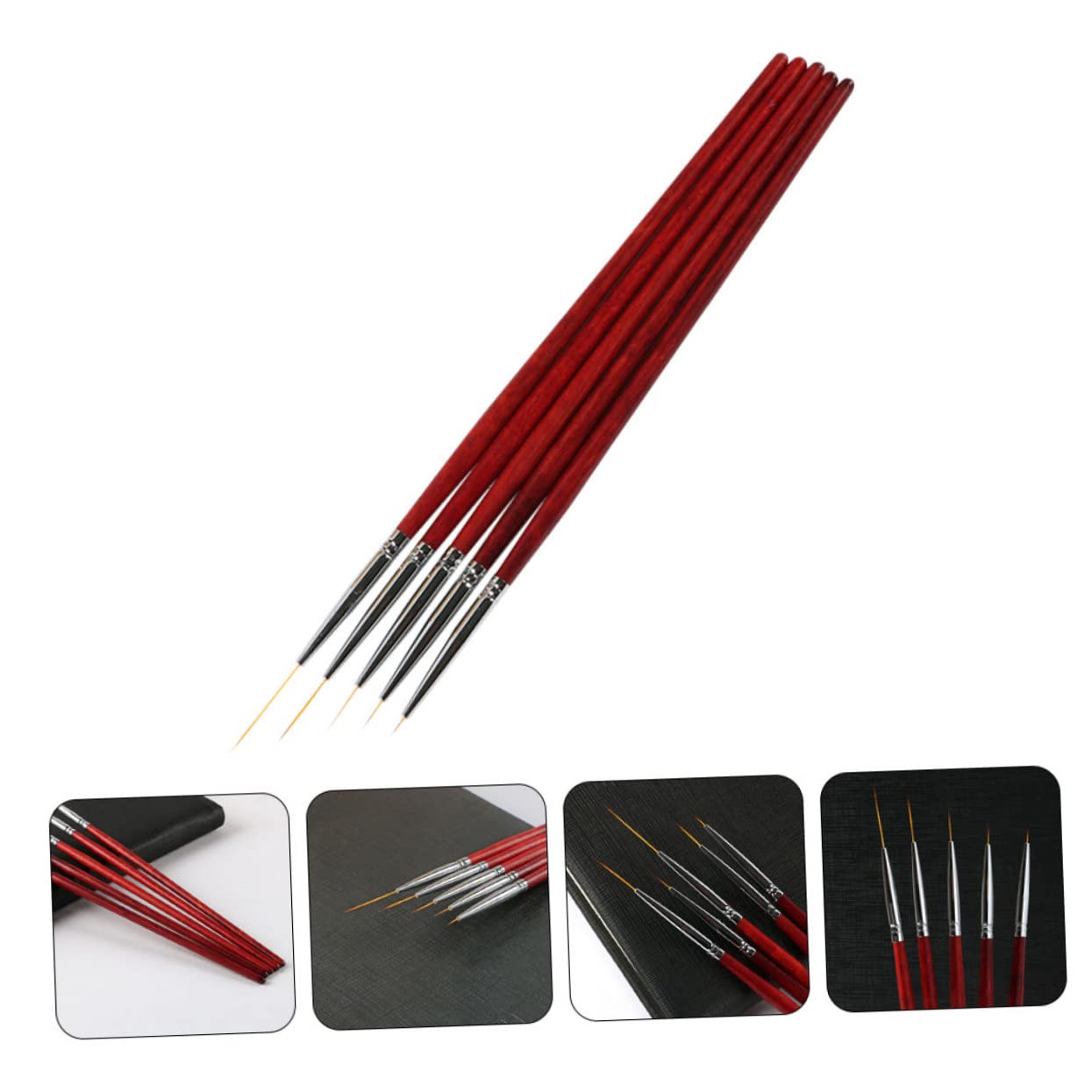 Healeved 20pezzi Pennelli Per Nail Art Strumenti Per Manicure Pennelli Di Disegno Per Unghie Di Pennini Per Decorazioni Unghie Accessori Per Nail Art Professionale