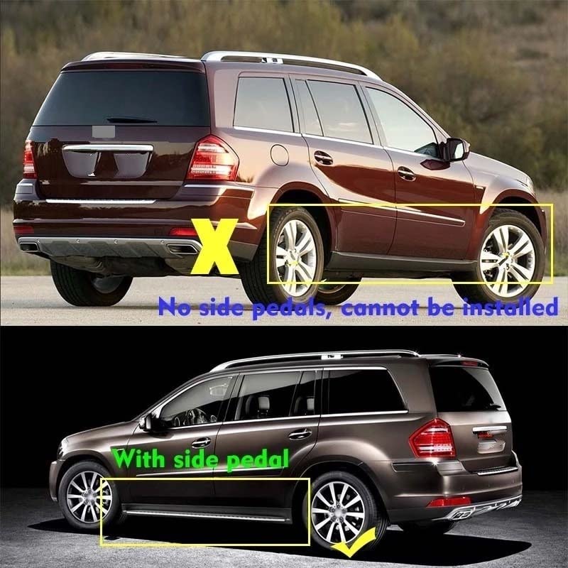 Bavettes Mercedes GL X164 protection contre la boue en voyage et hiver