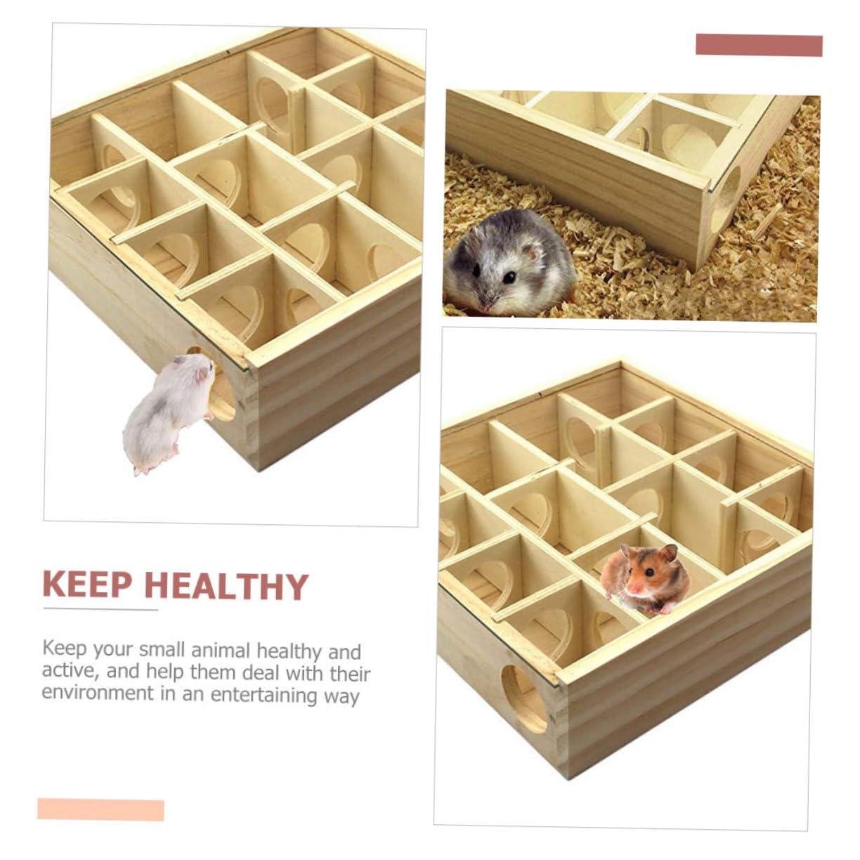 Hamster Labyrinthspielzeug mit Mehreren Gittern Khaki