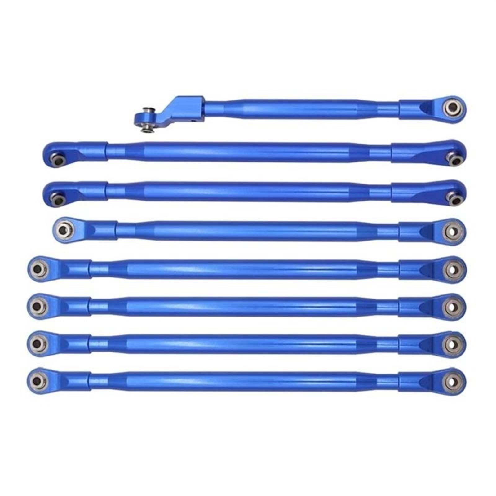 Varilla de Tracción para Axial para SCX6 AXI05000 para JLU 1/6 Coche Trepador De Control Remoto Piezas Mejoradas Varilla Enlace Metal Tracción(Blue)