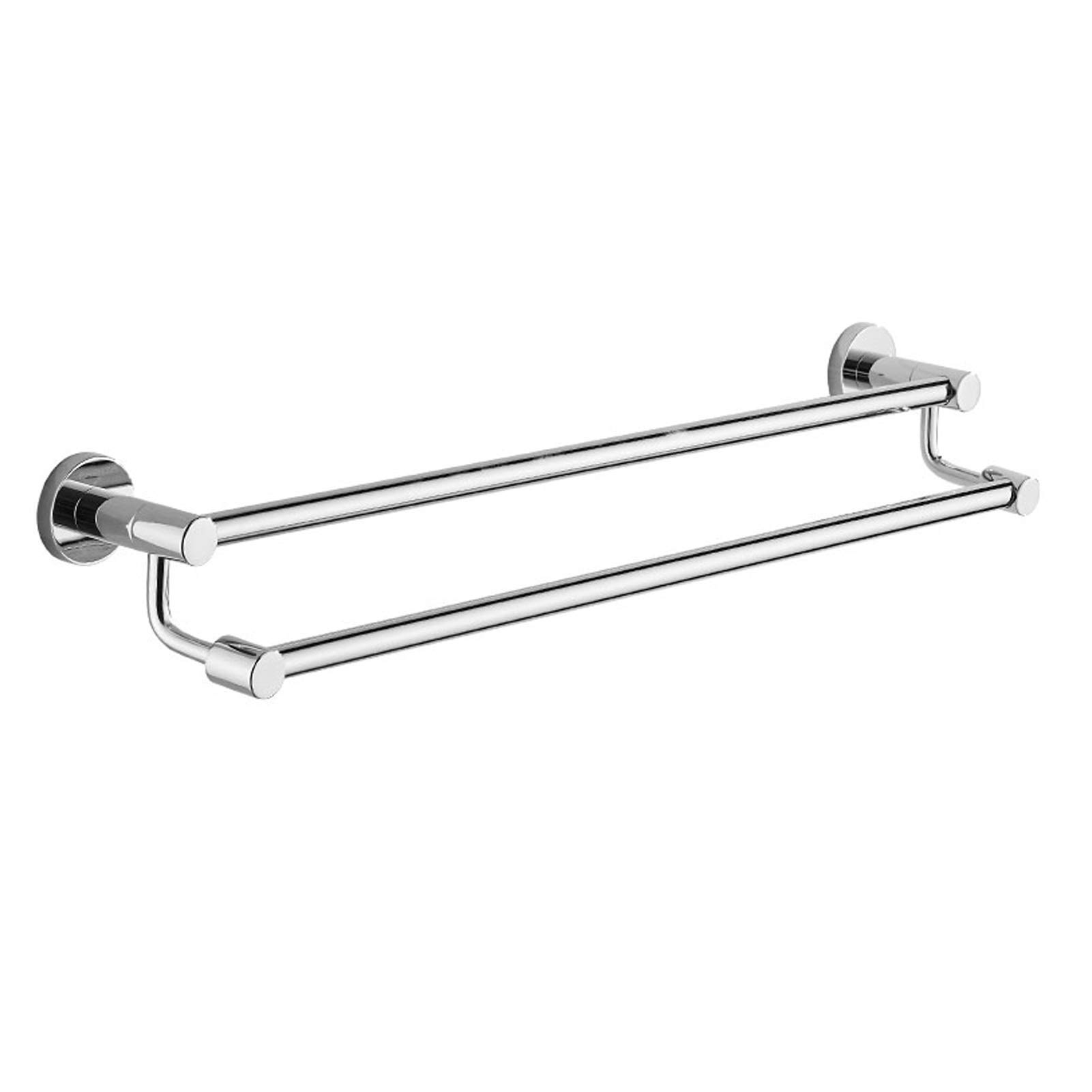 Porte-serviettes de bain mural haut de gamme en acier inoxydable