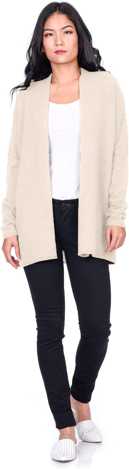 State Cashmere Lightweight Mid-Thigh Cashmere Cardigan 100% Pure Cashmere Sweater Cashmere Wraps for Women - Image 4
