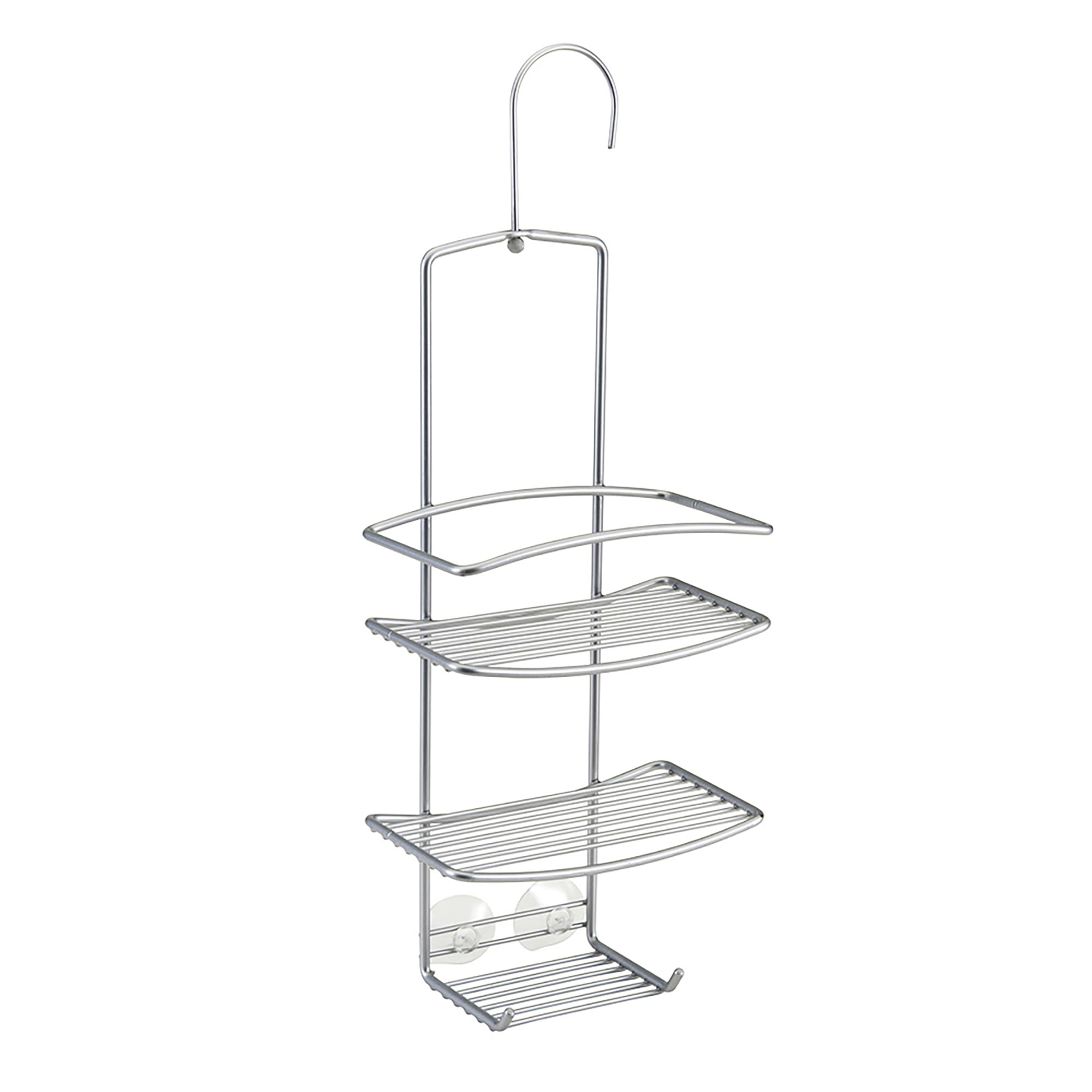 Metaltex "Onda Shower Shelf, Silver, 18 x 11 x 48 cm