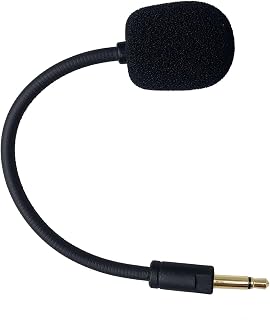 Replacement Microphone Compatible with Razer Kaira Pro Wireless Gaming Headset Detachable Game Mic Boom Professional Clear Crystal Sound Noise Isolation Mic with Windscreen,3.5mm Black