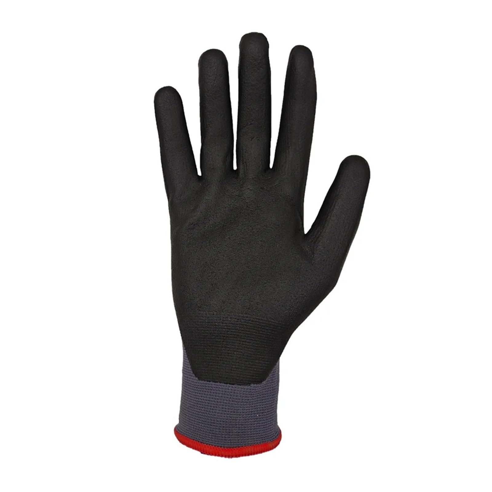 Genérico Compatible con 10 pares de guantes de trabajo mecánicos, finos y cómodos, recubiertos con palma de nitrilo de nailon CE(M)