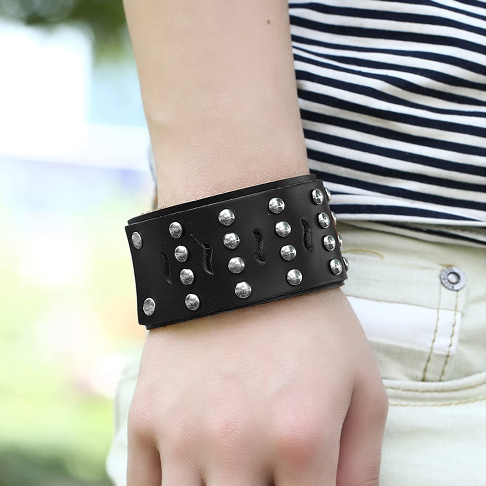Bracciale Intrecciato In Pelle Con Bandiera Italiana – Regolabile, Con Charm In Vetro, Stile Punk E Retrò, Unisex
